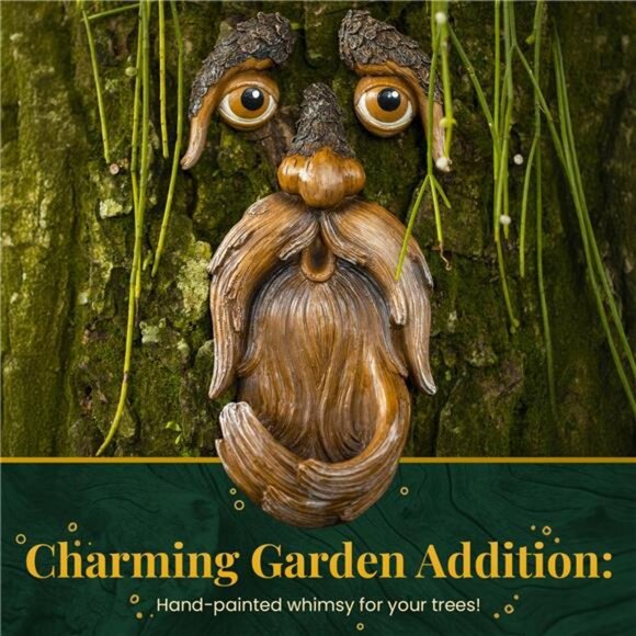 Tree Face, Tree Faces Outdoor, Tree Art, Tree Decorations Outdoor, Tree Faces - Picture 4 of 7